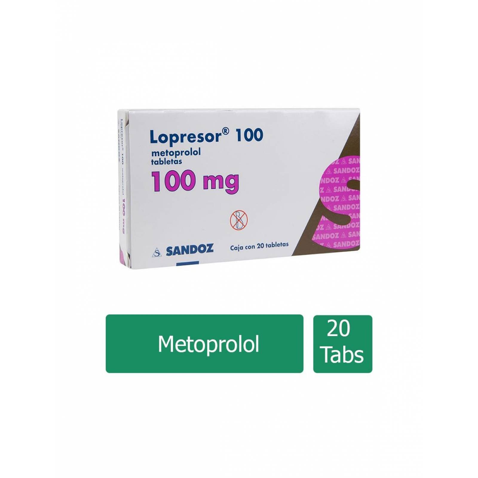 LOPRESOR cpr pell 100 mg 200 pce