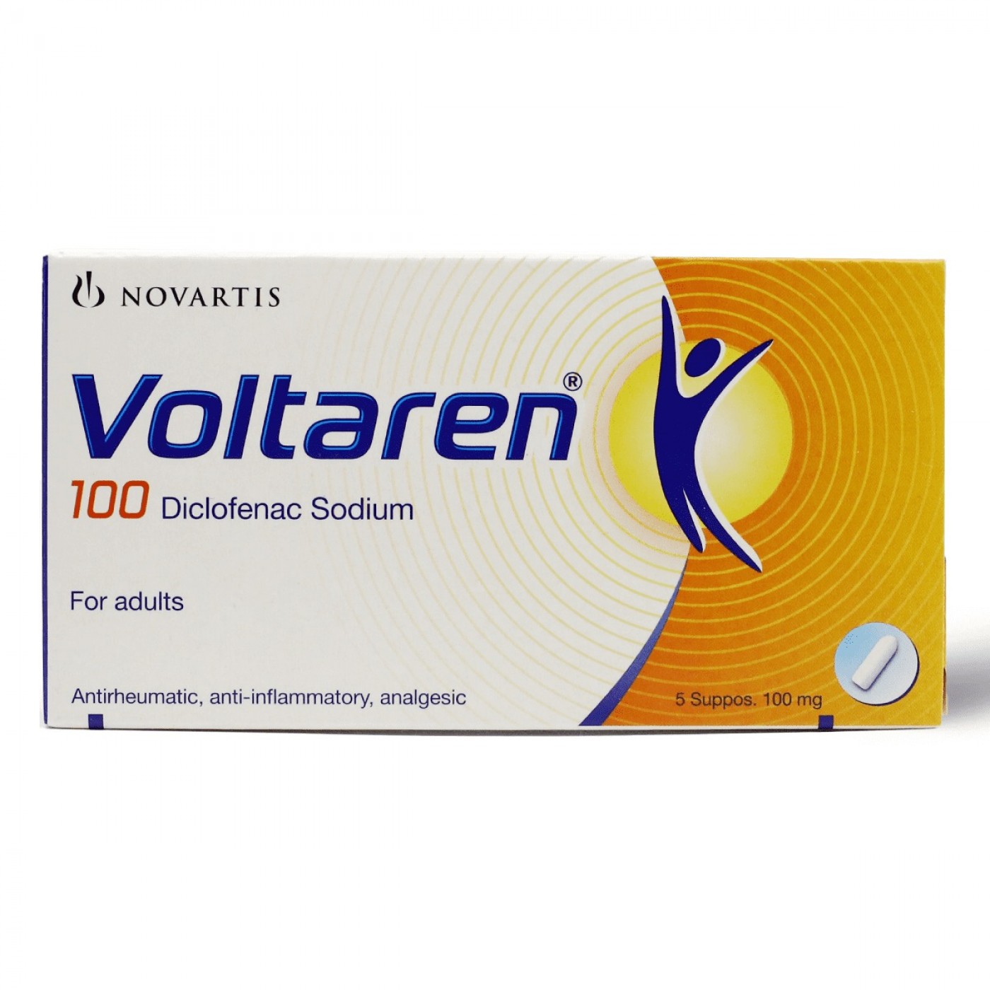 VOLTARENE supp 100 mg adult 5 pce