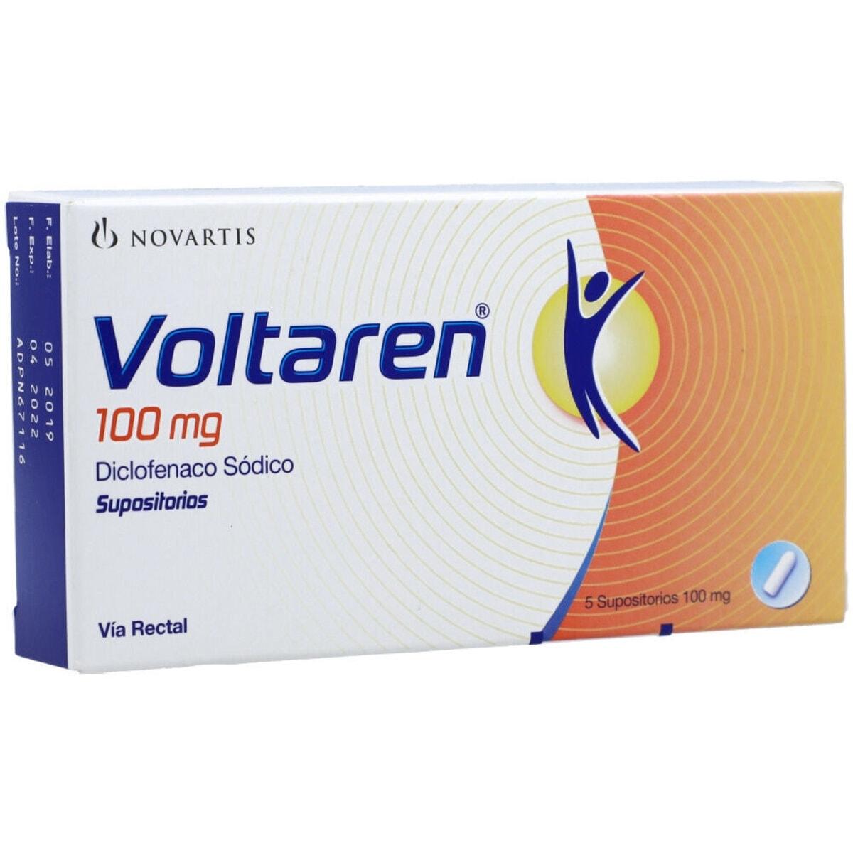 VOLTARENE supp 100 mg adult 50 pce