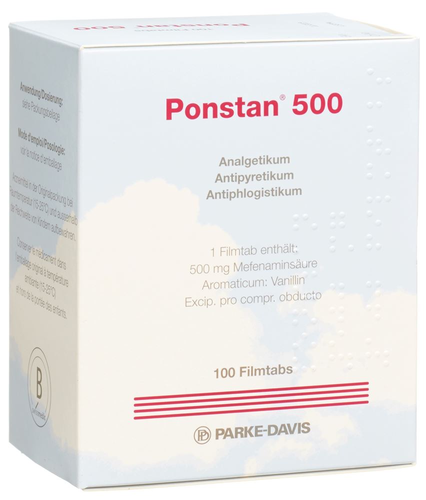 PONSTAN cpr pell 500 mg 100 pce