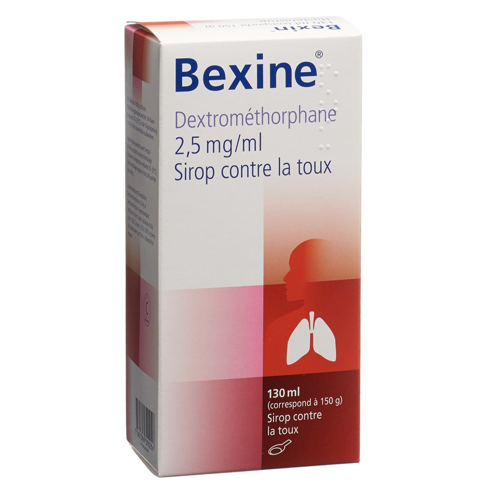 BEXINE siroup 25 mg/10ml bouteille 130 ml
