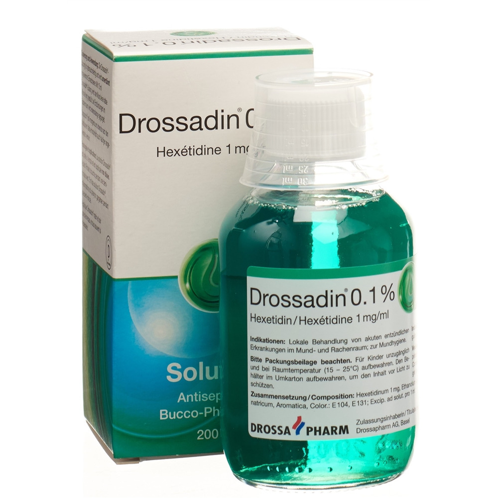 DROSSADIN sol 0.1 % fl 200 ml