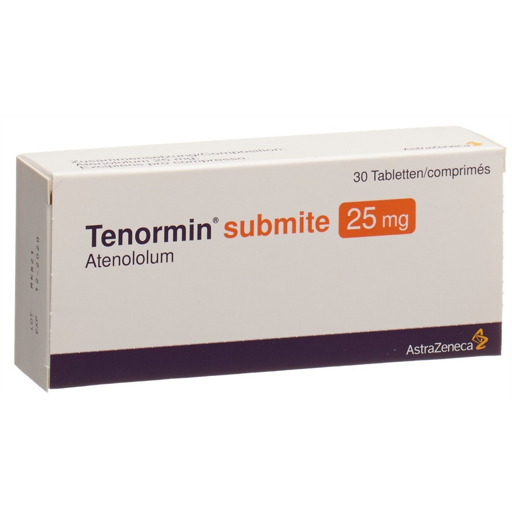 TENORMIN submite cpr 25 mg 30 pce