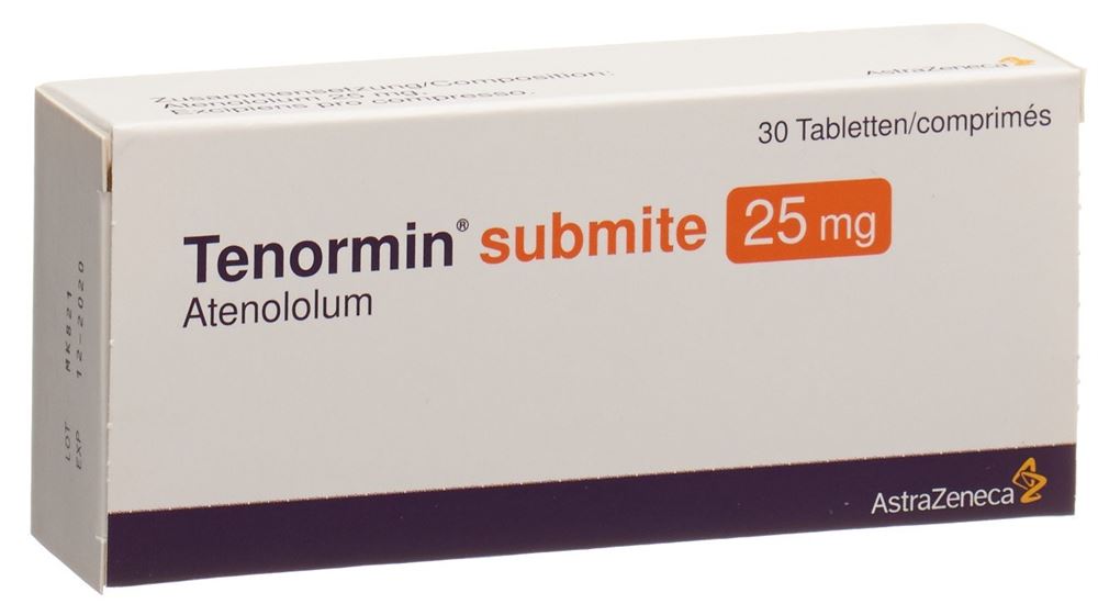 TENORMIN submite cpr 25 mg 30 pce