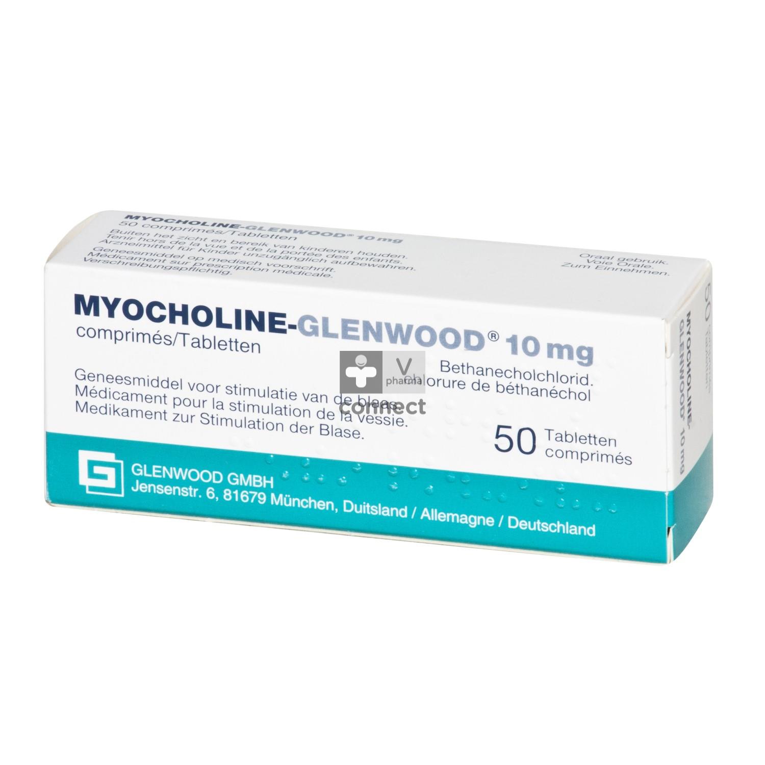MYOCHOLINE Glenwood cpr 10 mg 50 pce