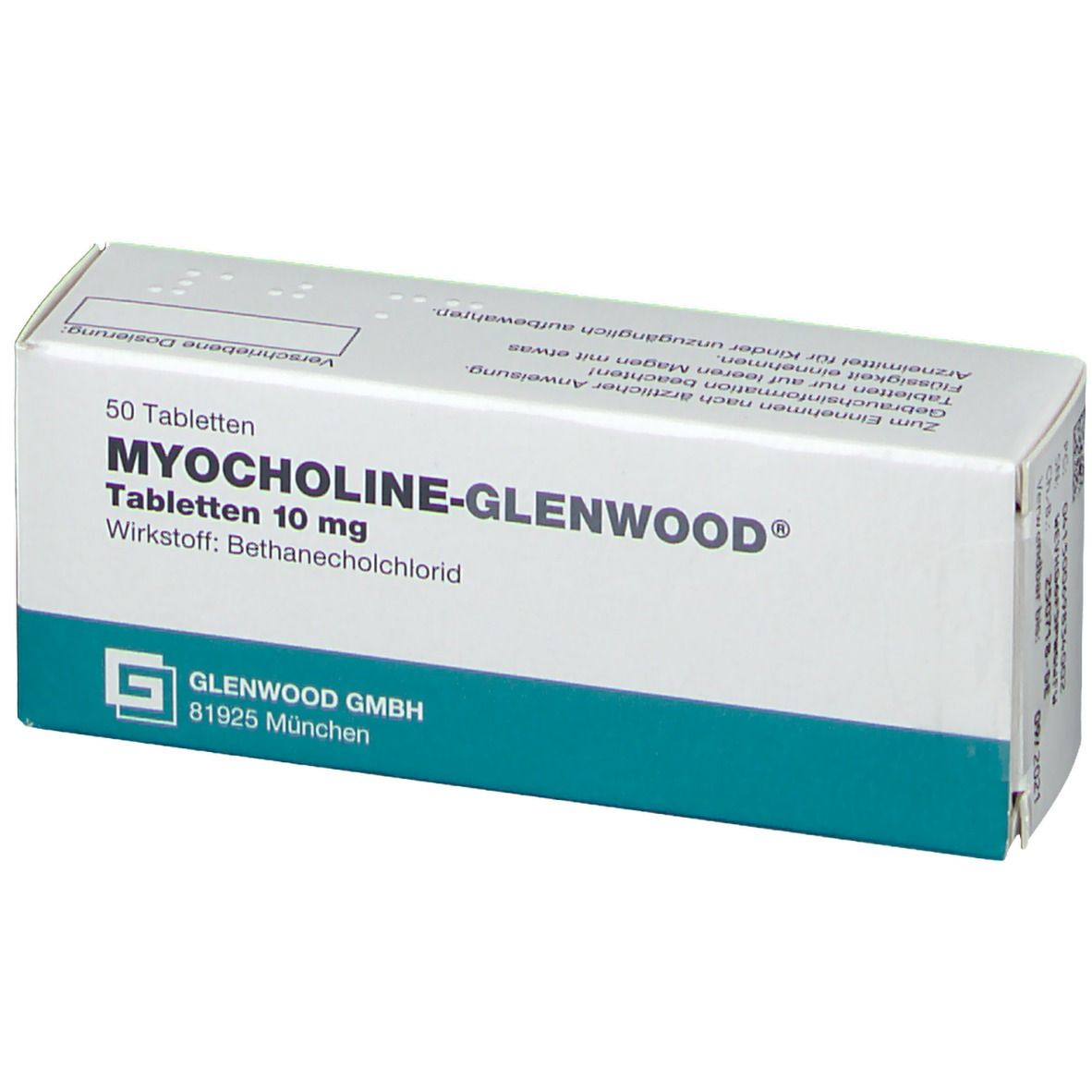 MYOCHOLINE Glenwood cpr 10 mg 50 pce