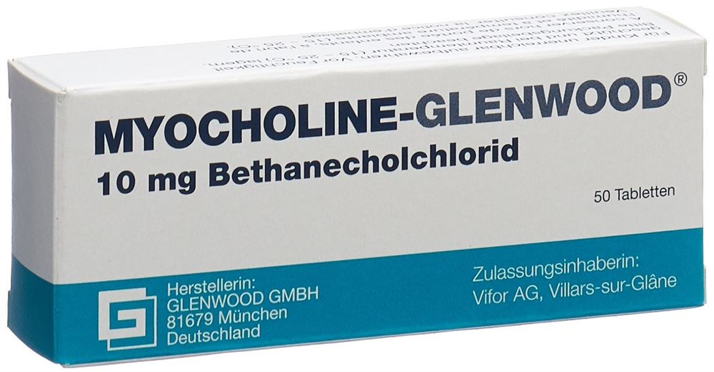 MYOCHOLINE Glenwood cpr 10 mg 50 pce
