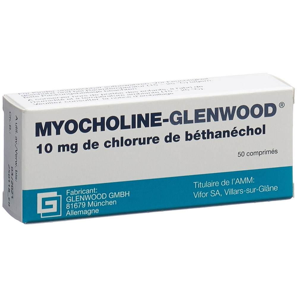 MYOCHOLINE Glenwood cpr 10 mg 50 pce