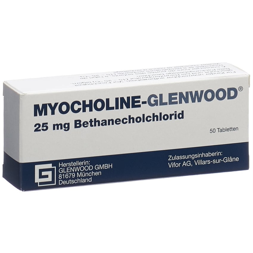 MYOCHOLINE Glenwood cpr 25 mg 50 pce