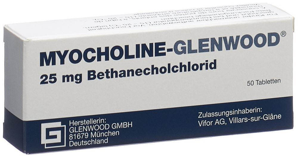 Myocholine-Glenwood 25 mg, Tabletten
