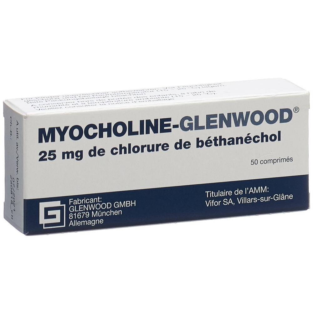 Myocholine-Glenwood 25 mg, Tabletten
