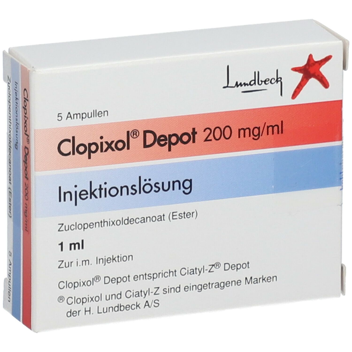 CLOPIXOL Depot sol inj 200 mg/ml amp 1 ml