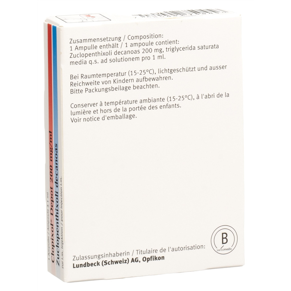 CLOPIXOL Depot sol inj 200 mg/ml amp 1 ml