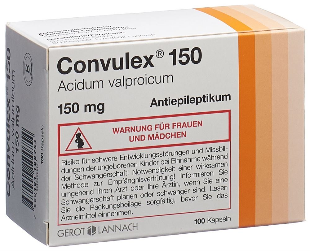 Convulex caps 150 mg, , Convulex caps 150 mg 100 pce