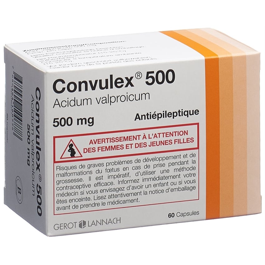 CONVULEX caps 500 mg 60 pce