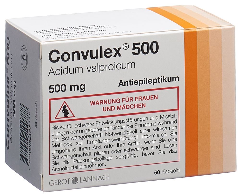 Convulex caps 500 mg, , Convulex caps 500 mg 60 pce