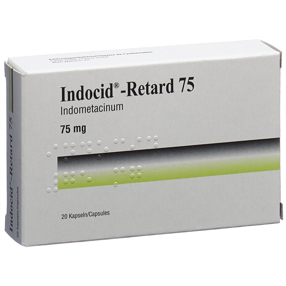 INDOCID Retard caps ret 75 mg 20 pce