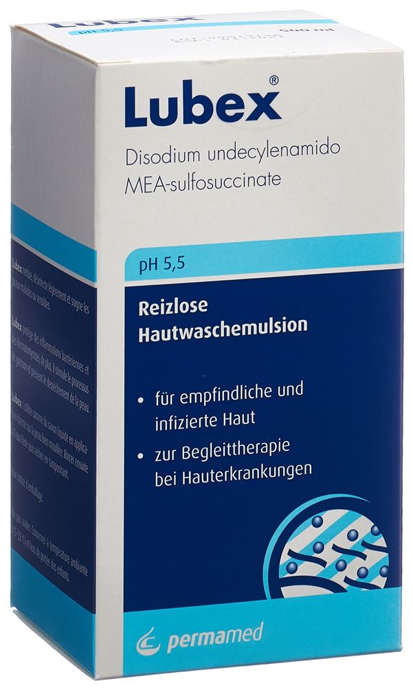 LUBEX émulsion lavante pH 5.5 dist 500 ml