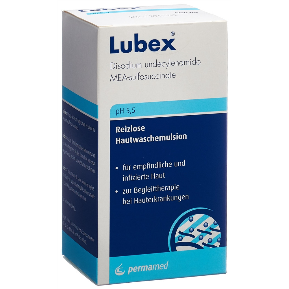 LUBEX émulsion lavante pH 5.5 dist 500 ml