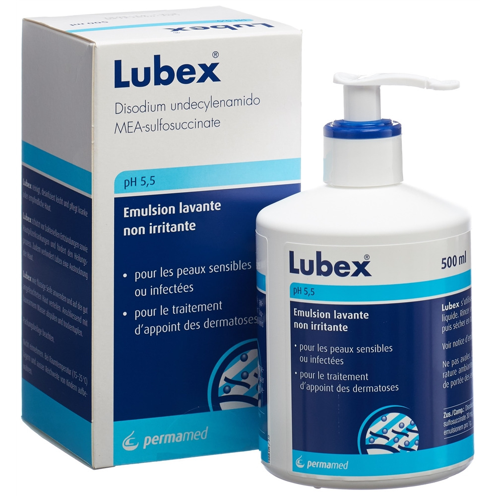 LUBEX émulsion lavante pH 5.5 dist 500 ml