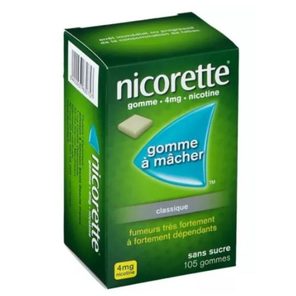 NICORETTE Original past dépôt mâcher 4 mg 105 pce