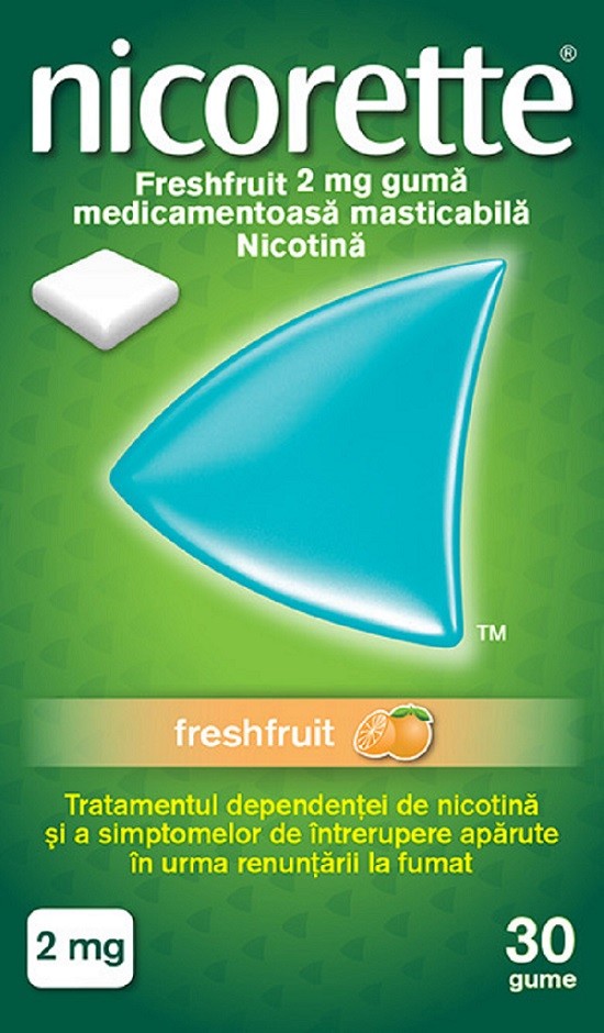 NICORETTE Freshfruit pastill dép mâch 2 mg 30 pce