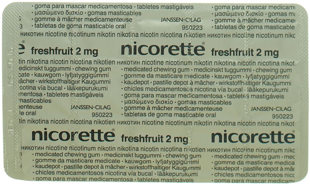 NICORETTE Freshfruit pastill dép mâch 2 mg 30 pce