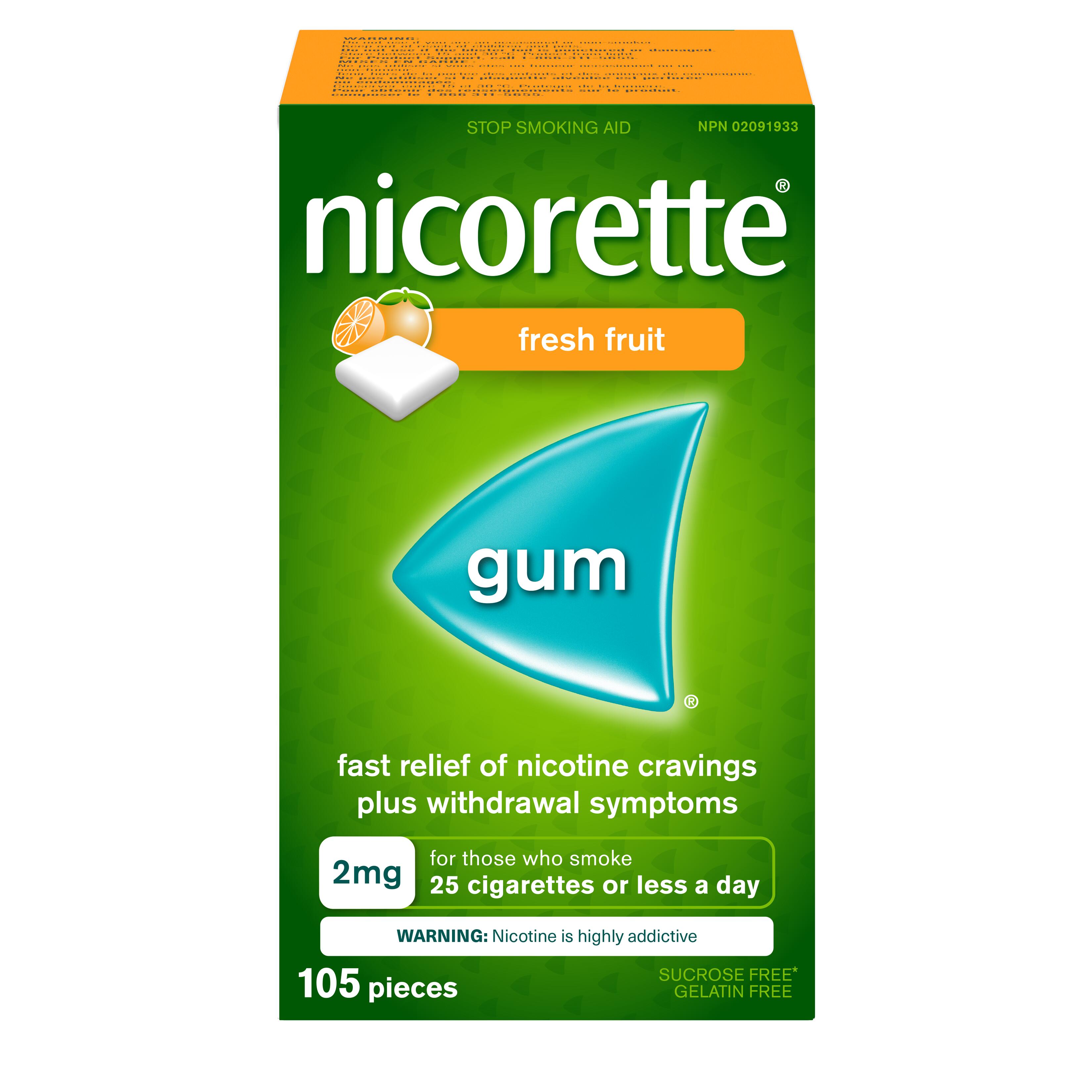 NICORETTE Freshfruit pastill dép mâch 2 mg 105 pce