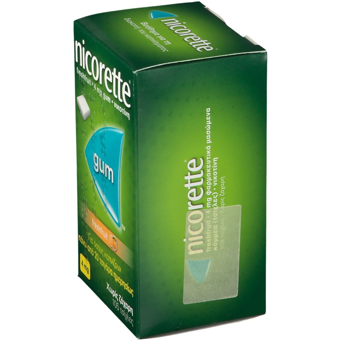 NICORETTE Freshfruit pastill dép mâch 4 mg 105 pce