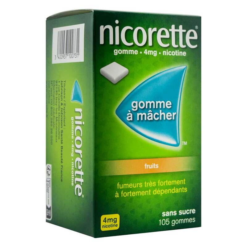 NICORETTE Freshfruit pastill dép mâch 4 mg 105 pce