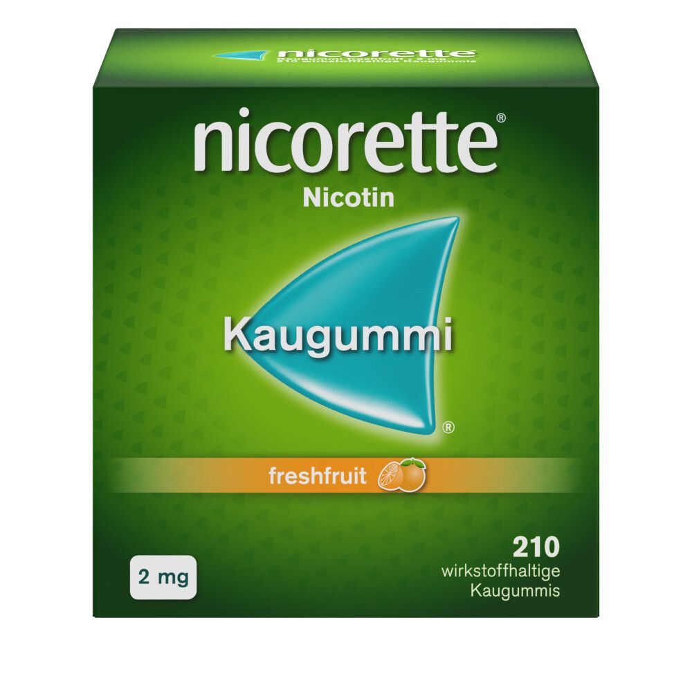 Nicorette Freshfruit 2 mg, wirkstoffhaltiges Kaugummi