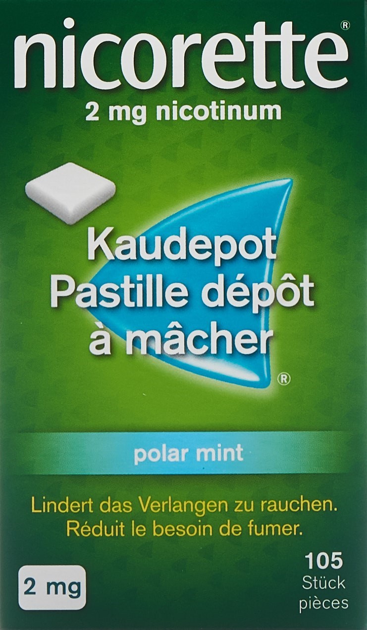NICORETTE Polar Mint pastill dép mâch 2 mg 105 pce