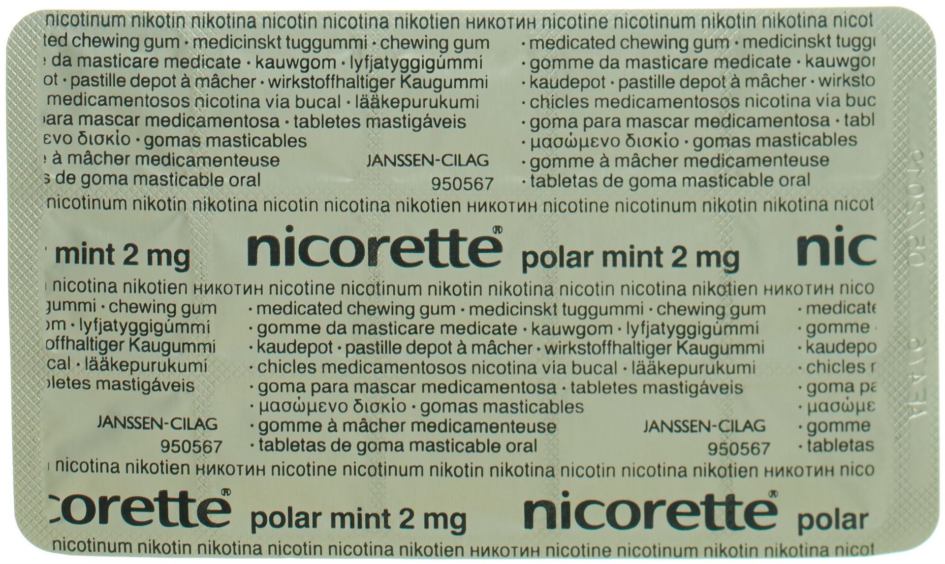 NICORETTE Polar Mint pastill dép mâch 2 mg 105 pce