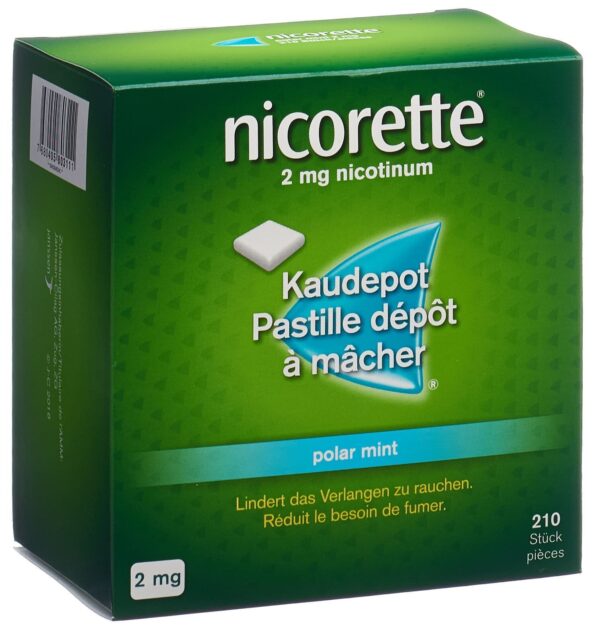 NICORETTE Polar Mint pastill dép mâch 2 mg 210 pce