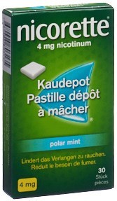 NICORETTE Polar Mint pastill dép mâch 4 mg 30 pce