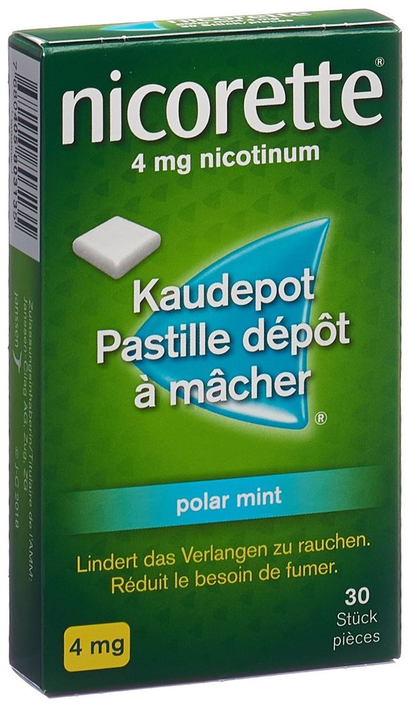 NICORETTE Polar Mint pastill dép mâch 4 mg 30 pce