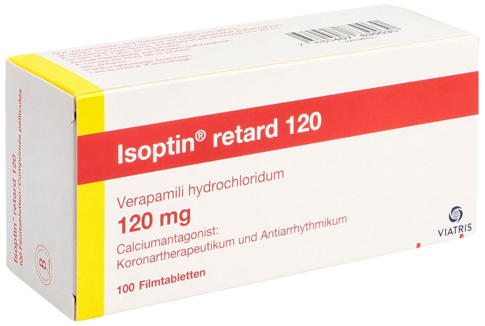ISOPTIN retard cpr pell ret 120 mg 100 pce