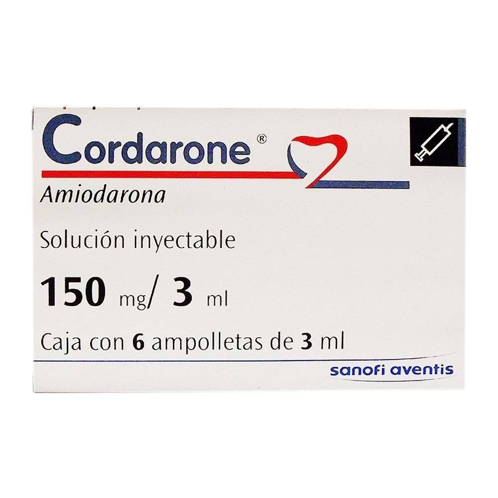 CORDARONE sol inj 150 mg/3ml 6 amp 3 ml