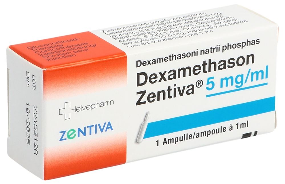 DEXAMETHASON Zentiva sol inj 5 mg/ml amp 1 ml