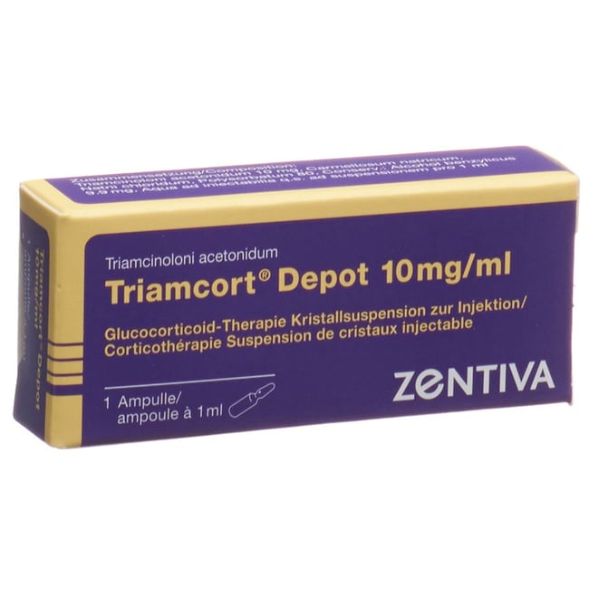 TRIAMCORT Dépôt susp crist 10 mg/ml amp 1 ml