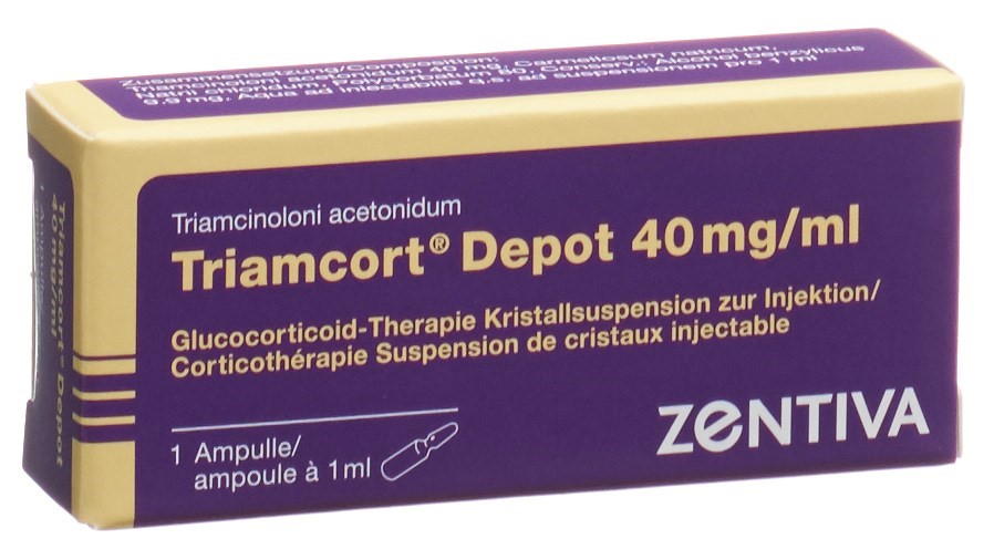 TRIAMCORT Dépôt susp crist 40 mg/ml amp 1 ml