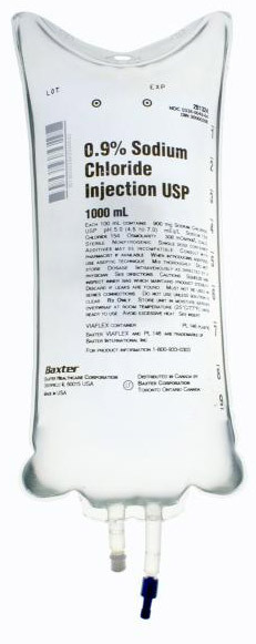 NACL Baxter sol perf 0.9 % 1000ml Viaflo 10 pce