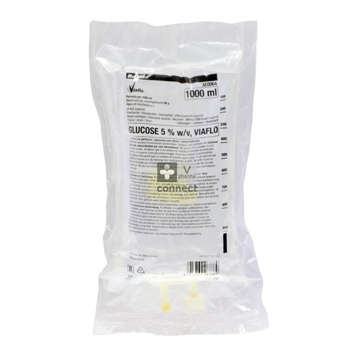 GLUC Baxter sol perf 5 % 1000ml Viaflo 10 pce