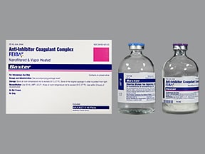 FEIBA NF subst sèche 2500 U c solv flac