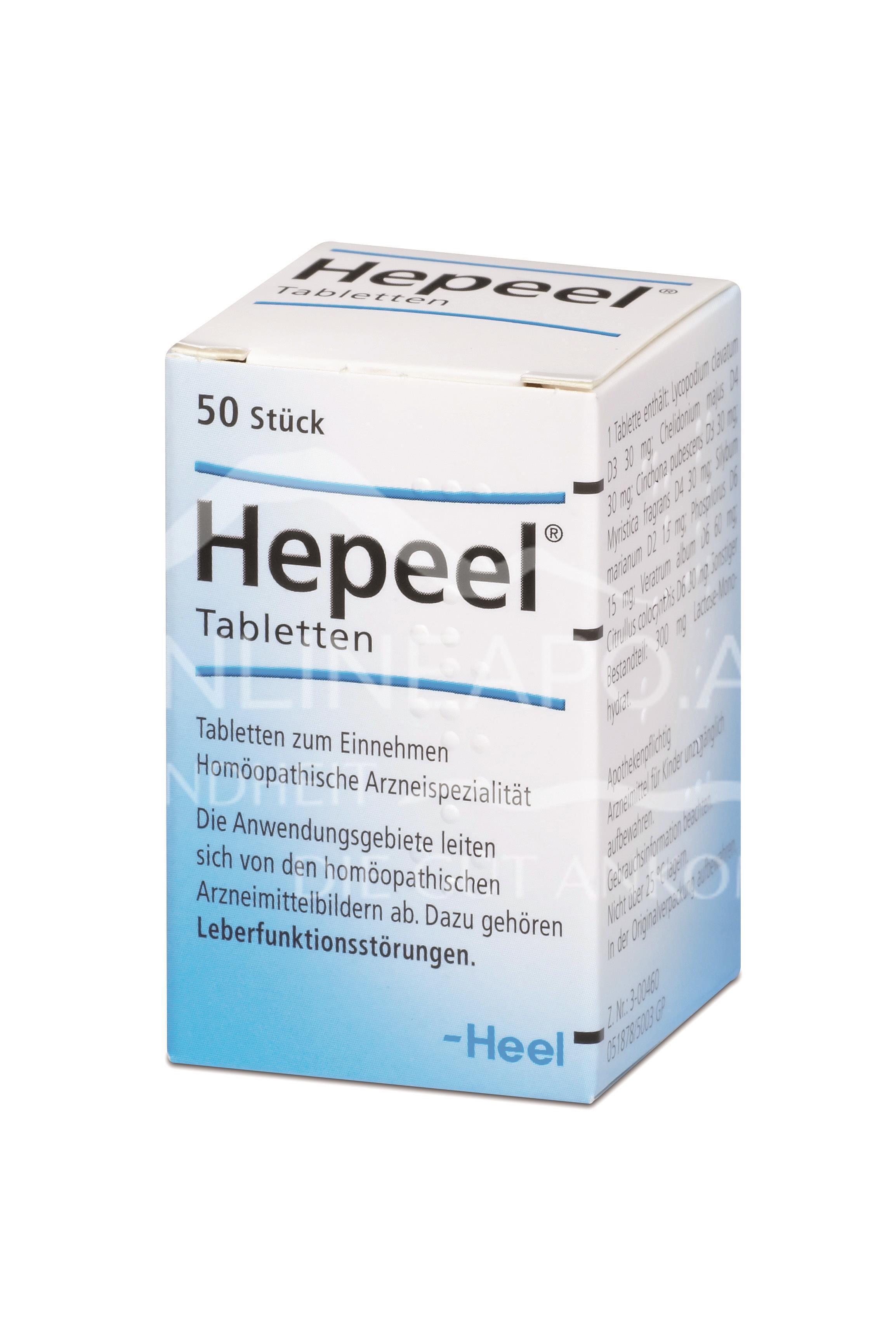 Hepeel, Tabletten