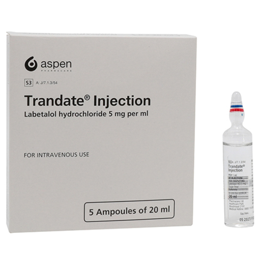 TRANDATE sol inj 100 mg/20ml 5 amp 20 ml
