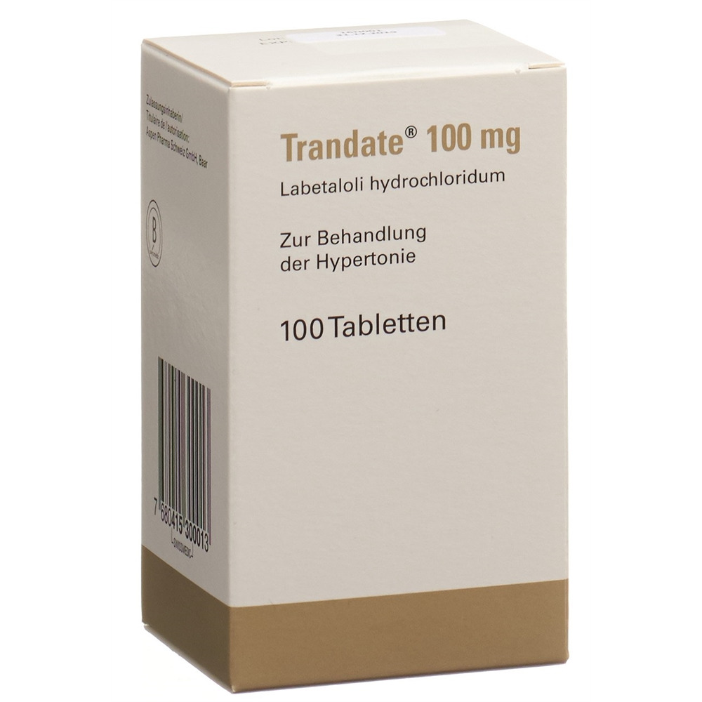 TRANDATE cpr 100 mg bte 100 pce