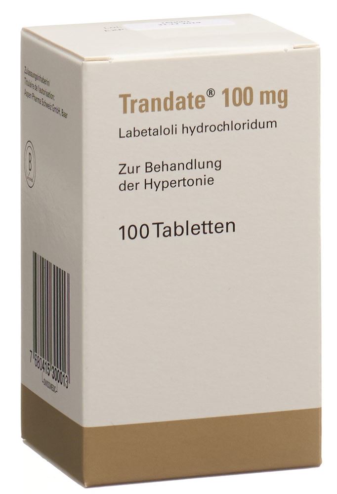 TRANDATE cpr 100 mg bte 100 pce