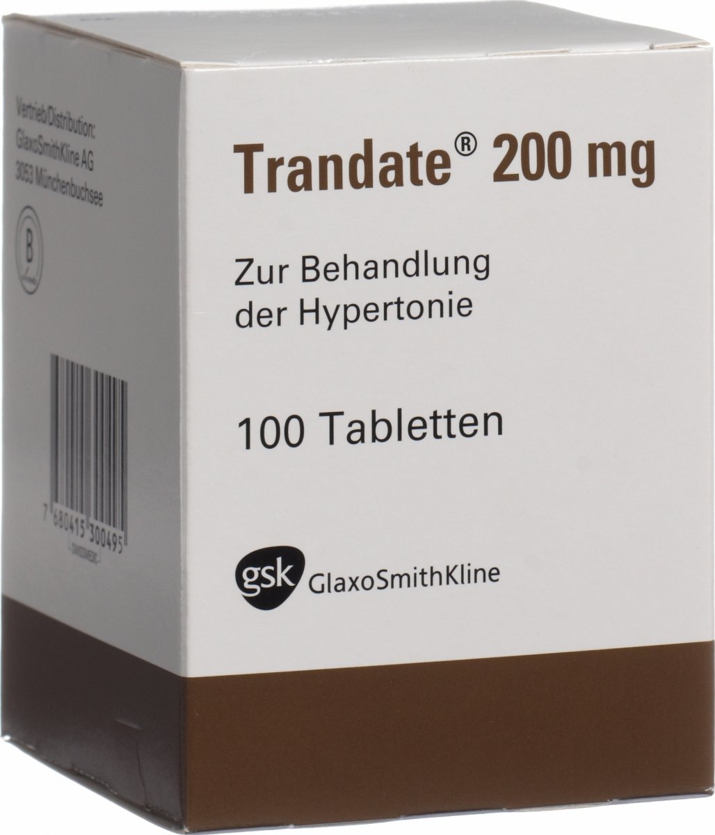 TRANDATE cpr 200 mg bte 100 pce