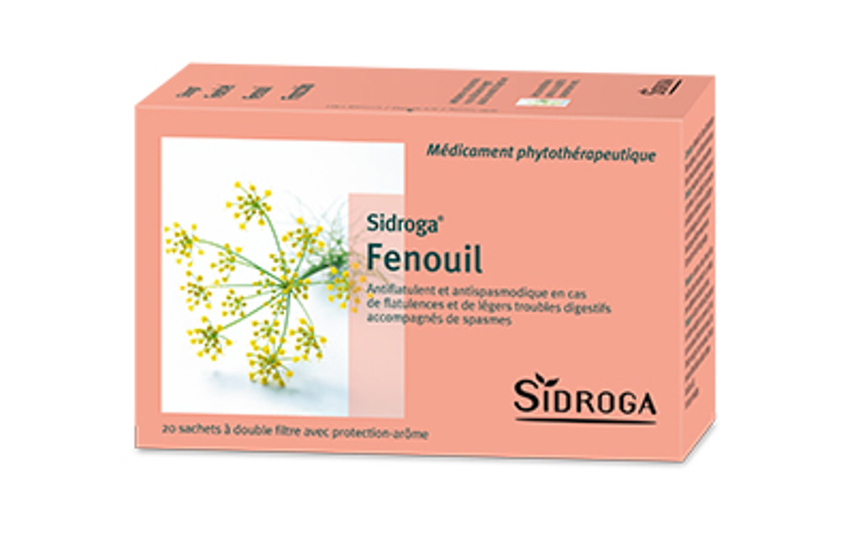 SIDROGA fenouil 20 sach 2 g